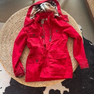 Burberry Rain Jacket (thicker for Fall or Spring). Authentic.